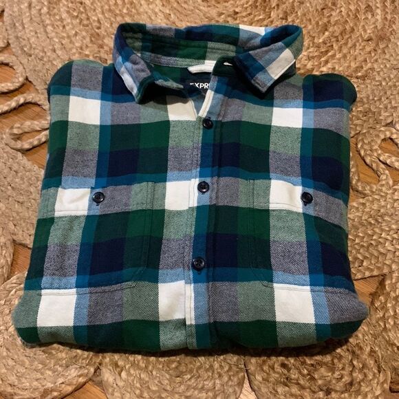 Express flannel button down size xl - Picture 1 of 4